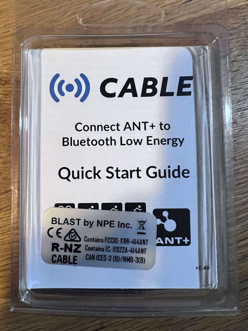 【未使用】CABLE ANT+ to Bluetooth 変換アダプター NPE