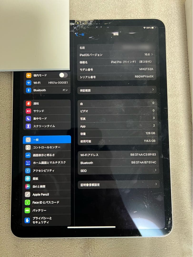 Apple アップルiPad Pro 256GB 11インチ　アイパッドプロ