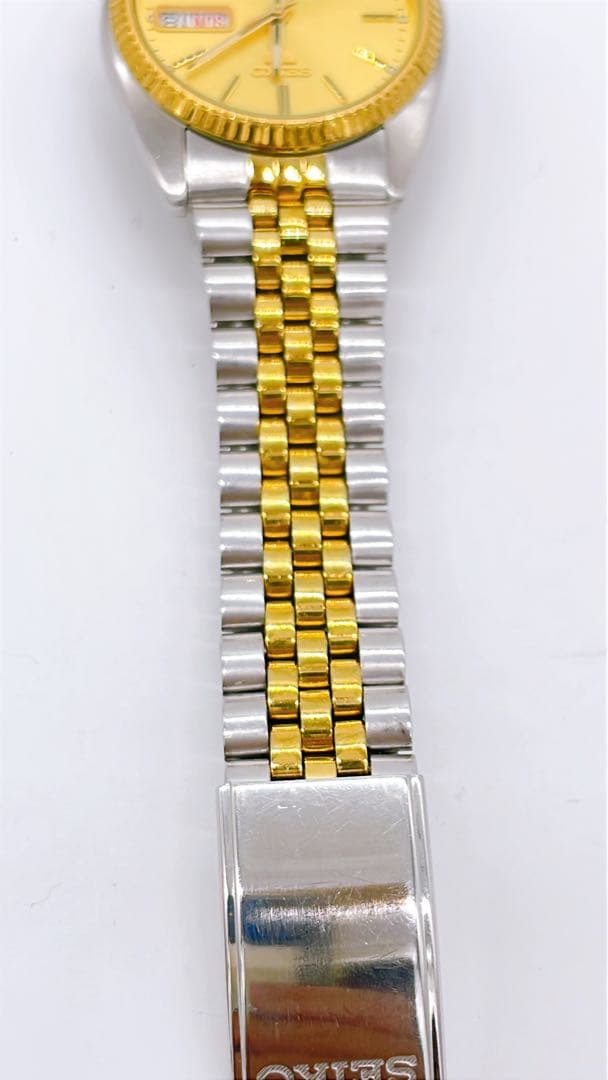 【稼働】SEIKO 5 7S26-0500 裏スケ デイデイト 状態良好