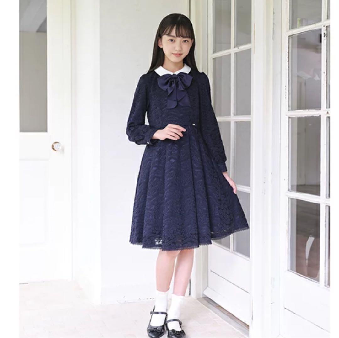 極美品⭐︎1回短時間着用のみ　メゾピアノ　ワンピース　フォーマル　卒服　150