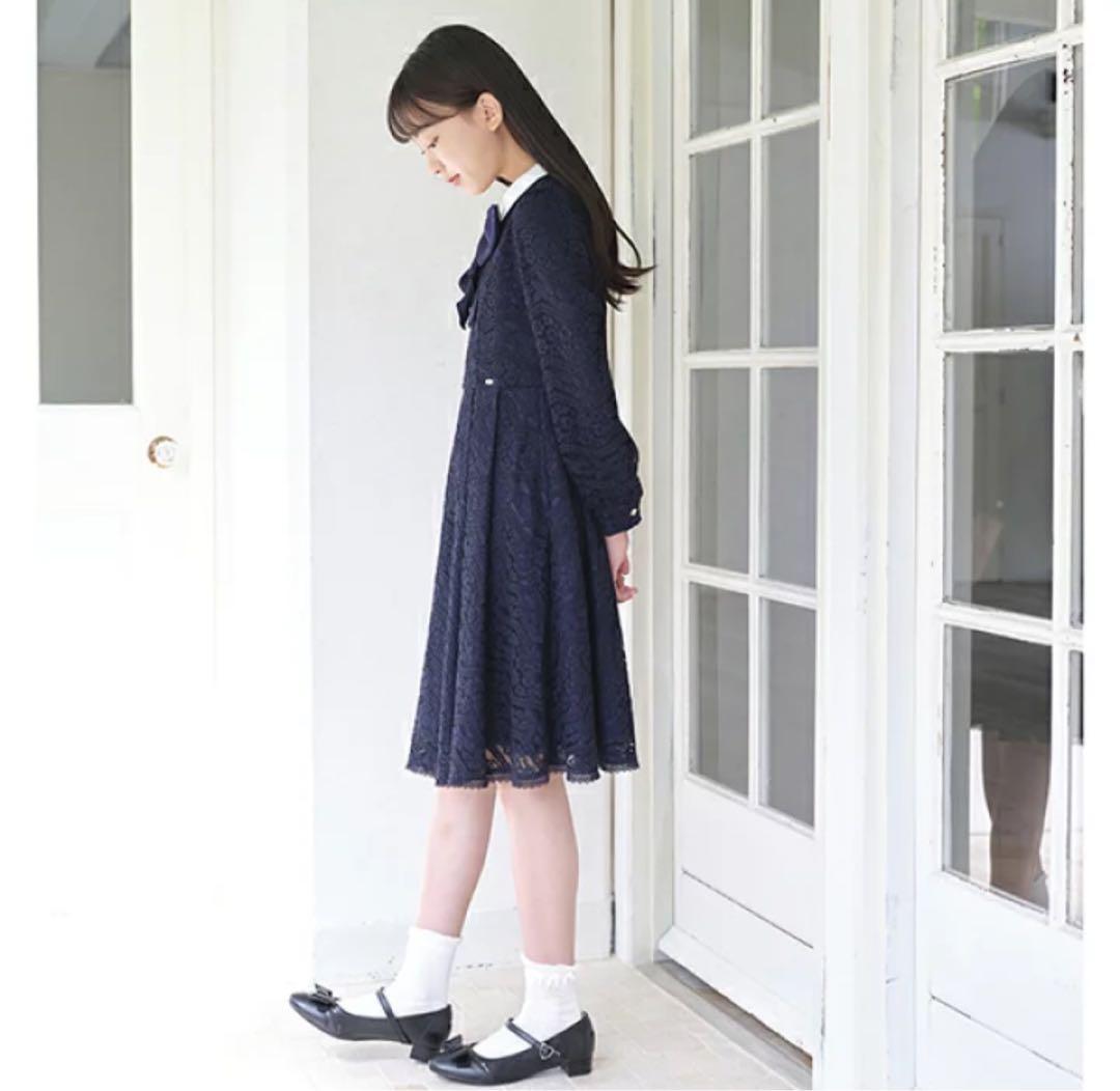 極美品⭐︎1回短時間着用のみ　メゾピアノ　ワンピース　フォーマル　卒服　150