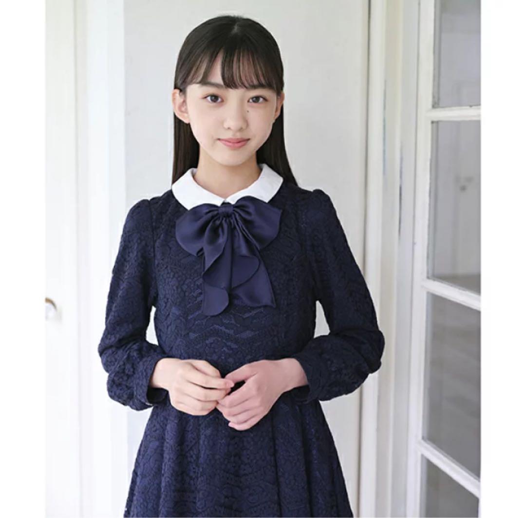 極美品⭐︎1回短時間着用のみ　メゾピアノ　ワンピース　フォーマル　卒服　150