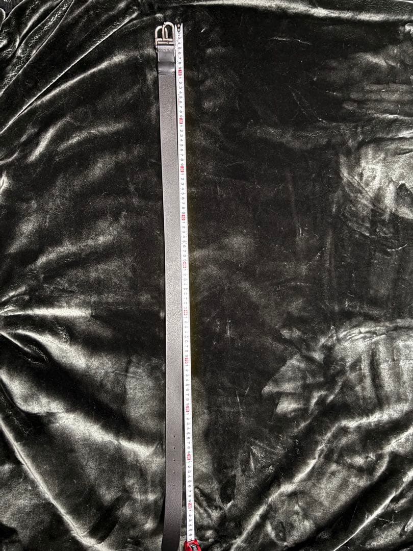 Kyou BALENCIAGA ブラックレザーベルト