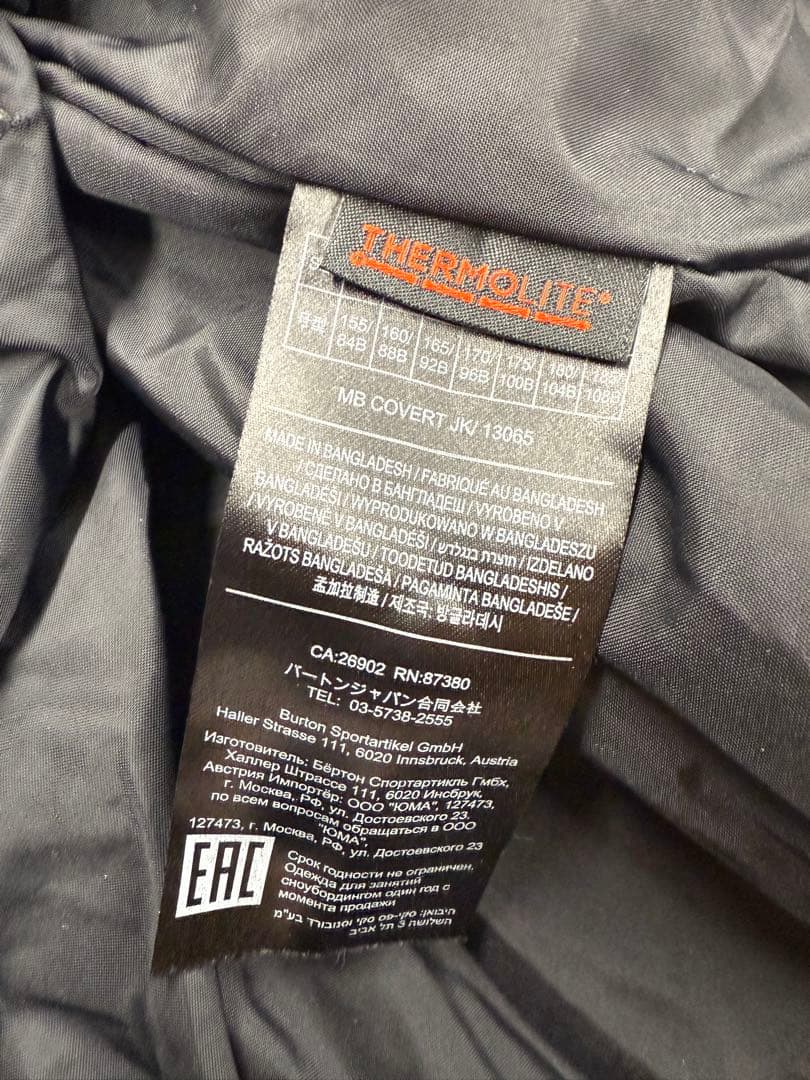 N932 18-19 BURTON COVERT スノーボードウェアジャケット