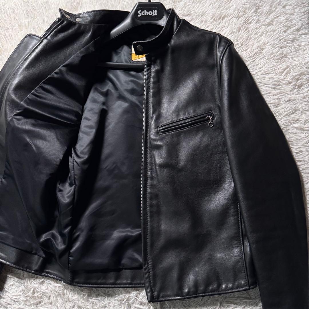 b*o様 極美品/希少モデル✨schott ライダースジャケット 141XJS
