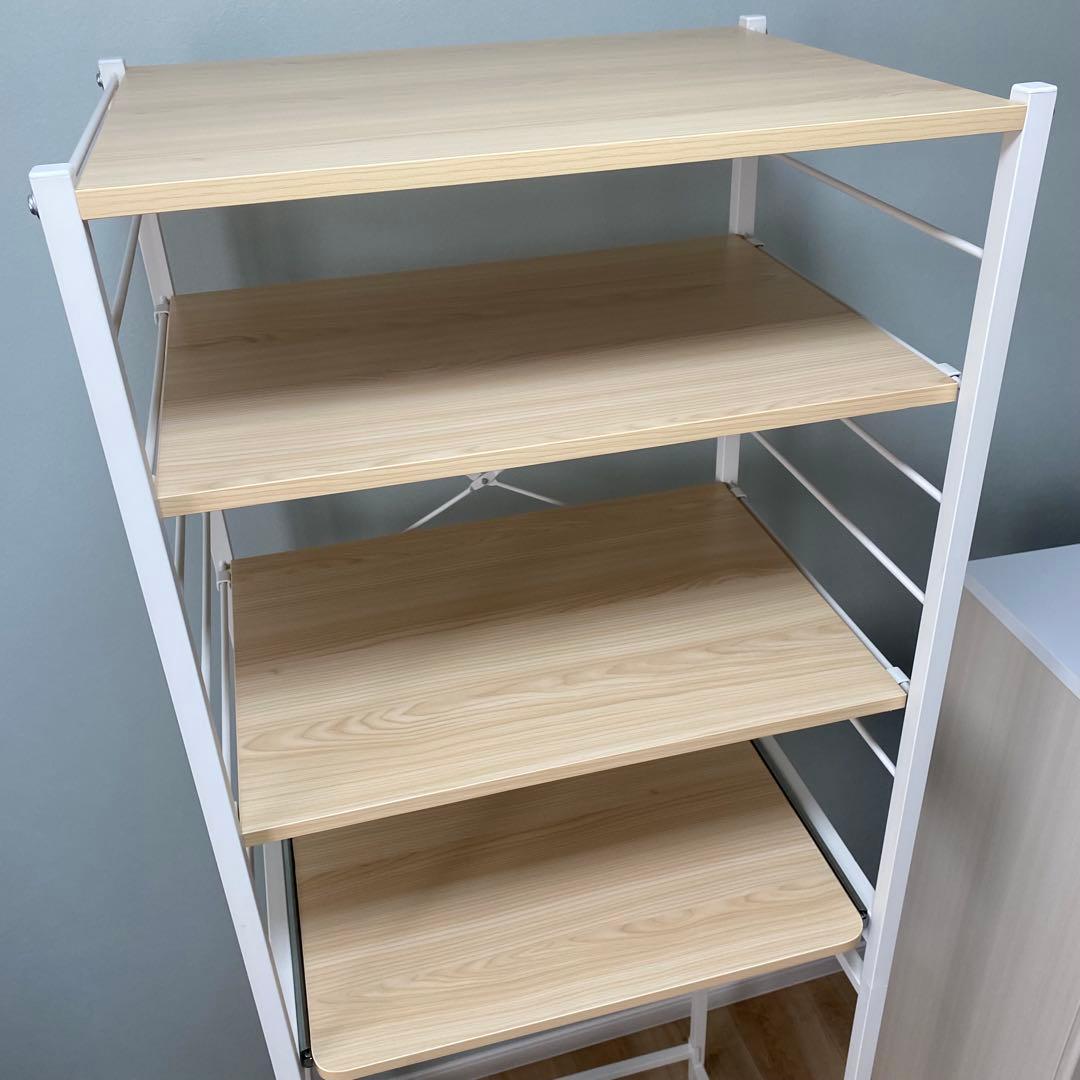 スチールラック ゴミ箱上ラック　4段