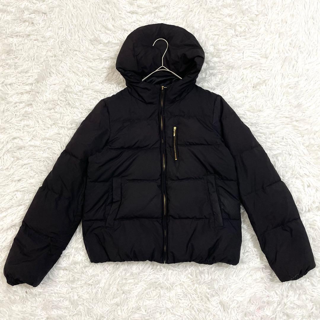 マッキントッシュフィロソフィー ダウンジャケット フード M 黒 ゴールドジップ