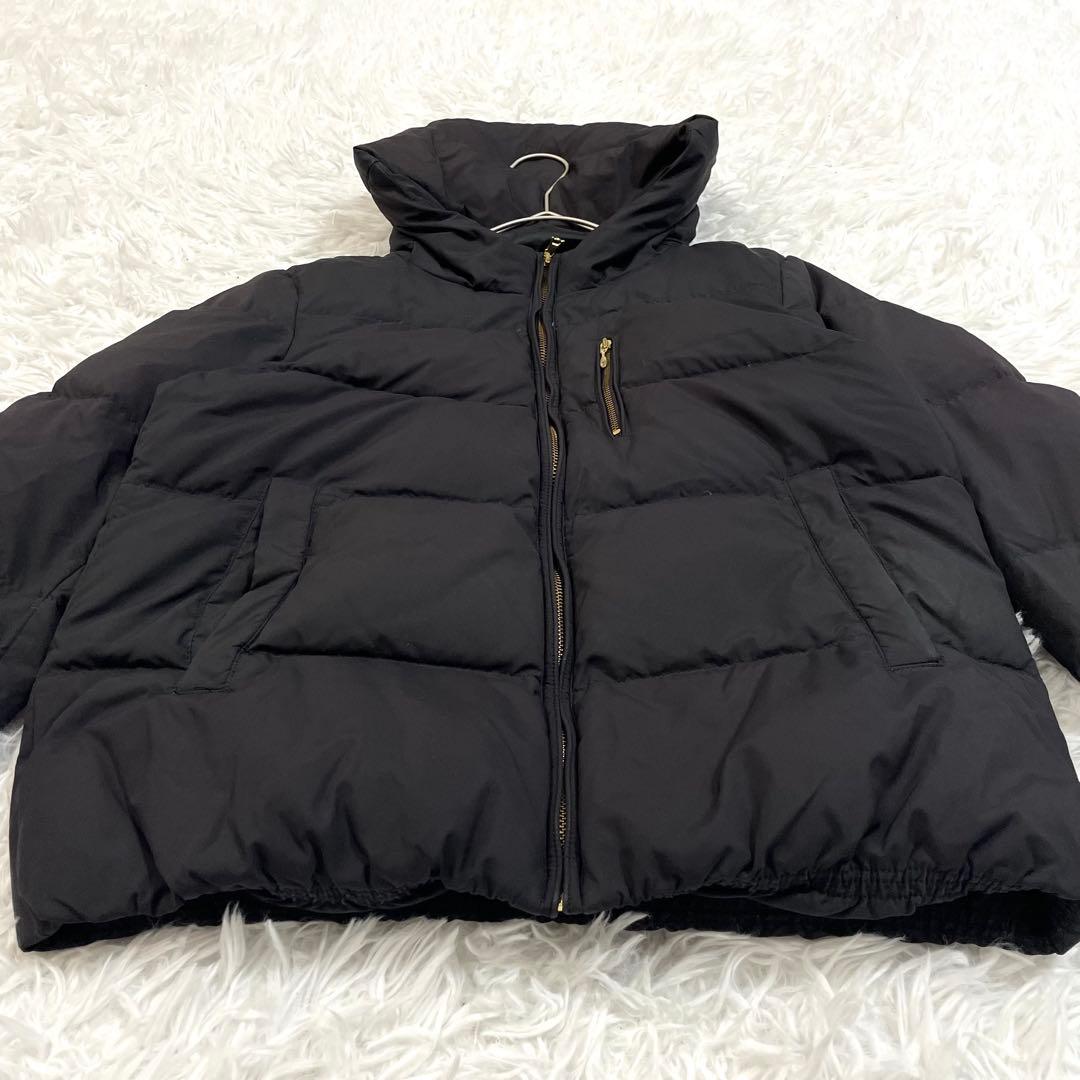 マッキントッシュフィロソフィー ダウンジャケット フード M 黒 ゴールドジップ