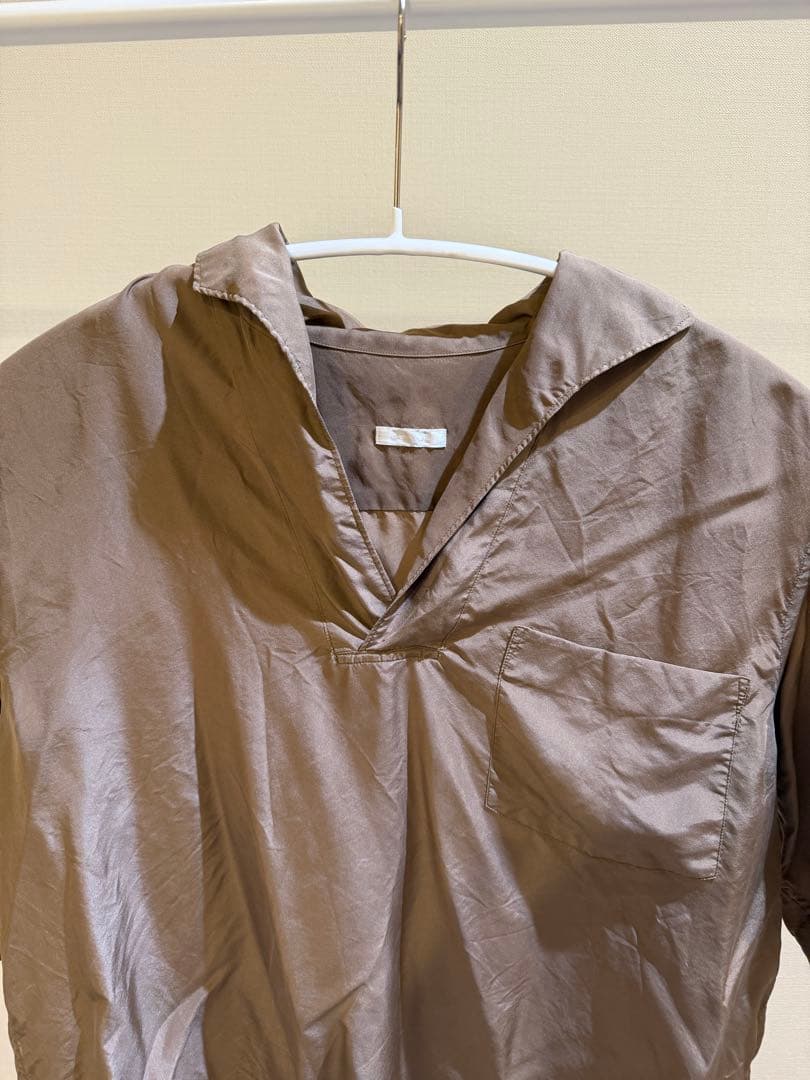 COMOLI シルクスキッパーシャツ　1 コモリ　レショップ