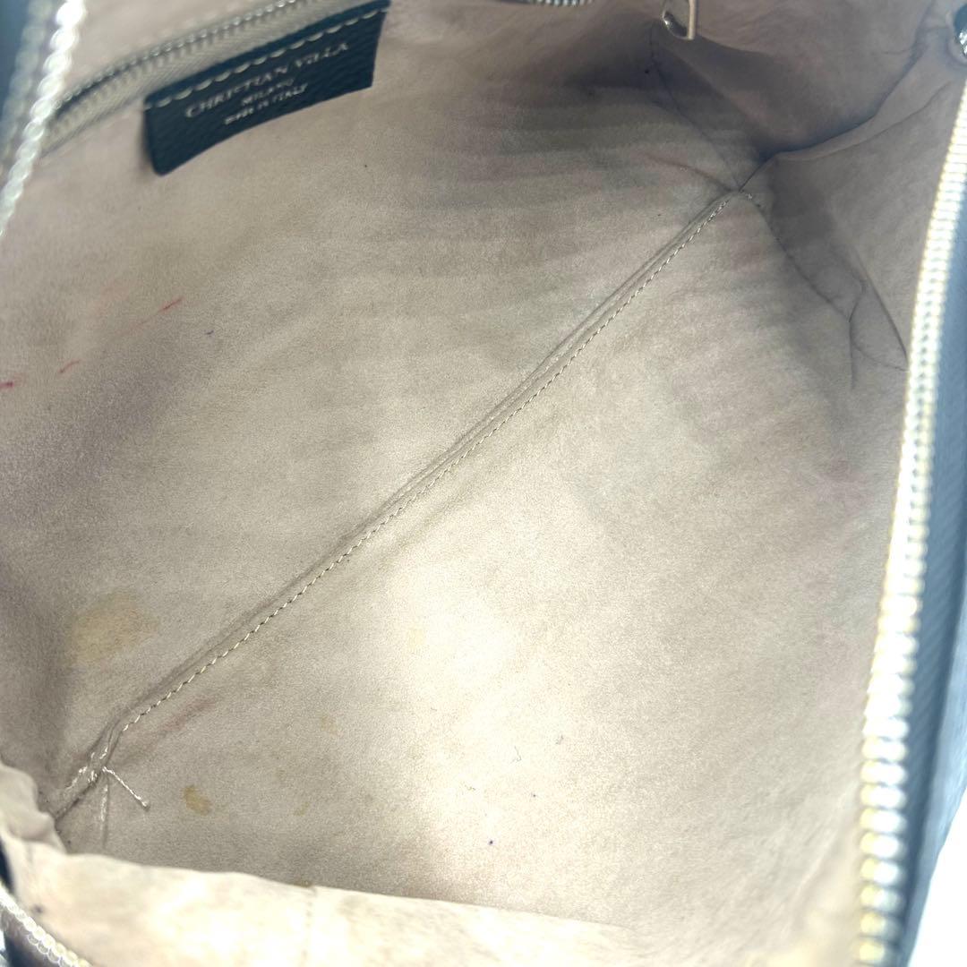 【外観美品】CHRISTIAN VILLA ボストンバッグ 2way