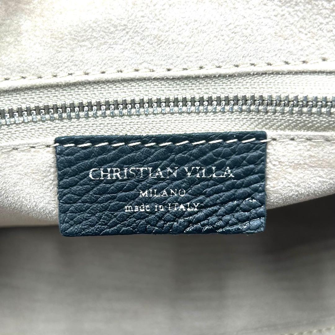 【外観美品】CHRISTIAN VILLA ボストンバッグ 2way
