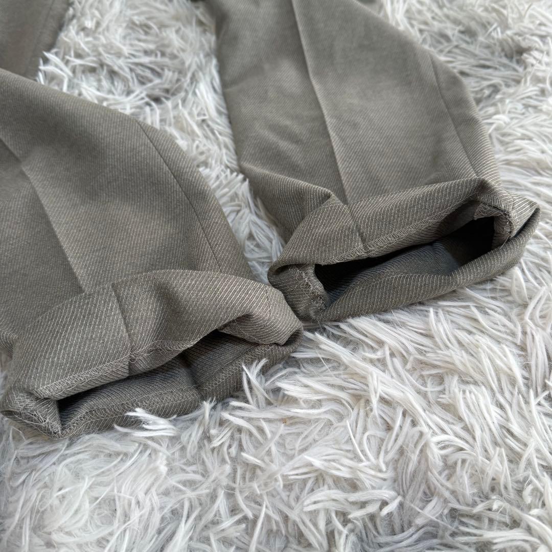 美品 グリーンレーベルリラクシング セットアップスーツ ノーカラー 洗濯可