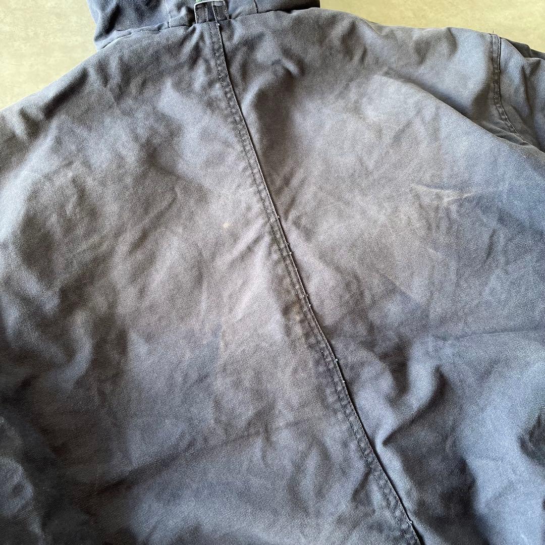 90s Berne Apparel ダック生地ワークジャケット　フェードネイビー