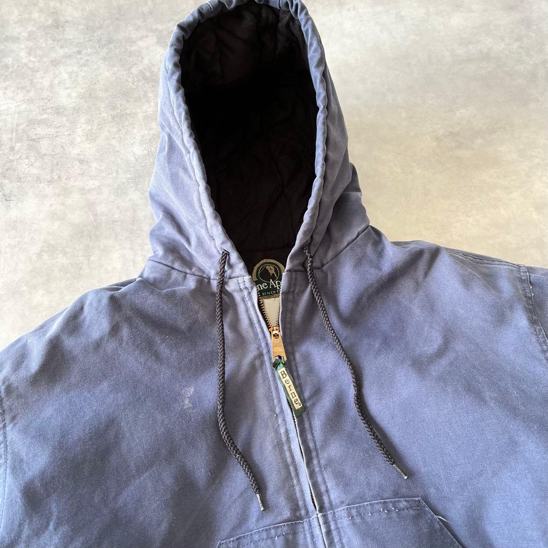 90s Berne Apparel ダック生地ワークジャケット　フェードネイビー