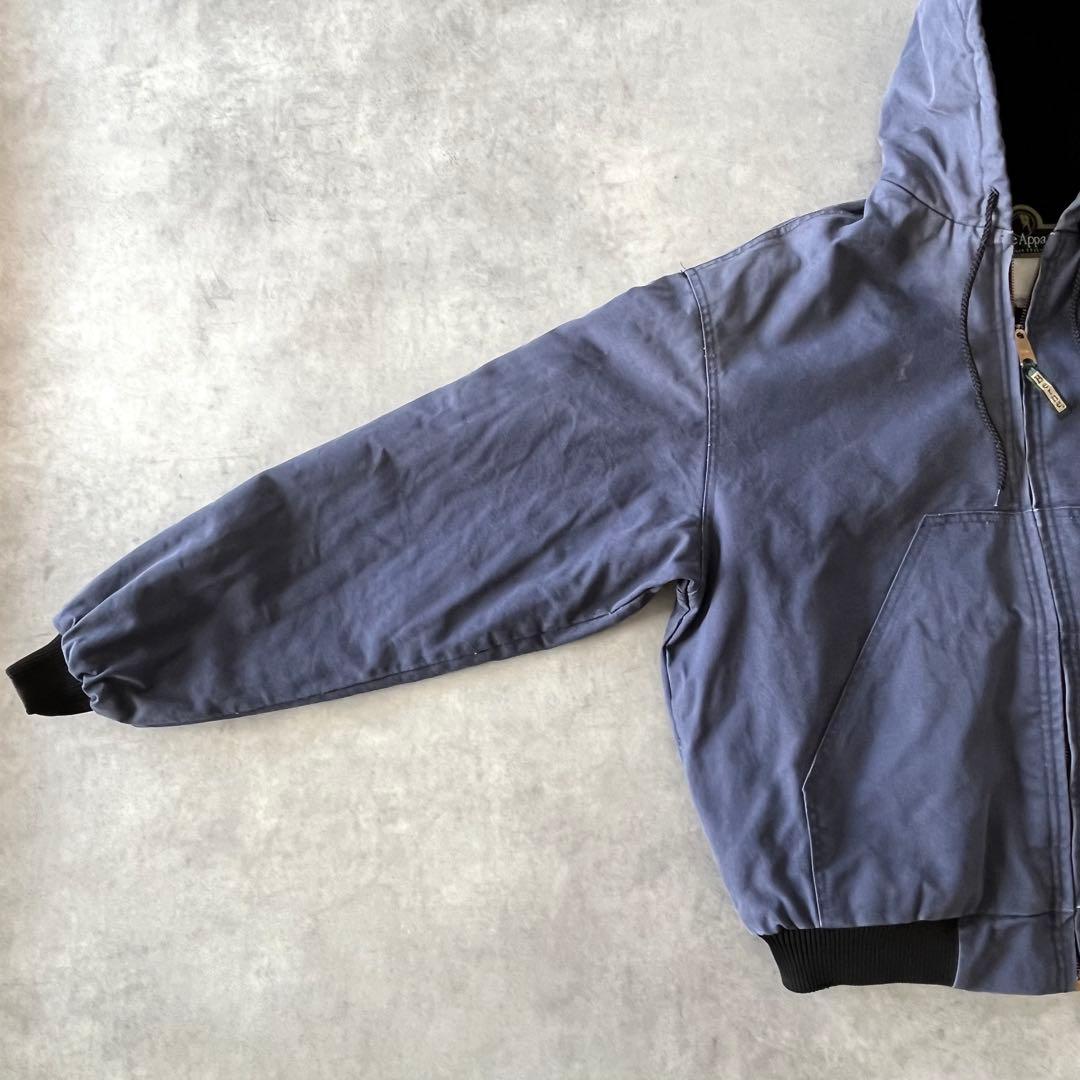 90s Berne Apparel ダック生地ワークジャケット　フェードネイビー