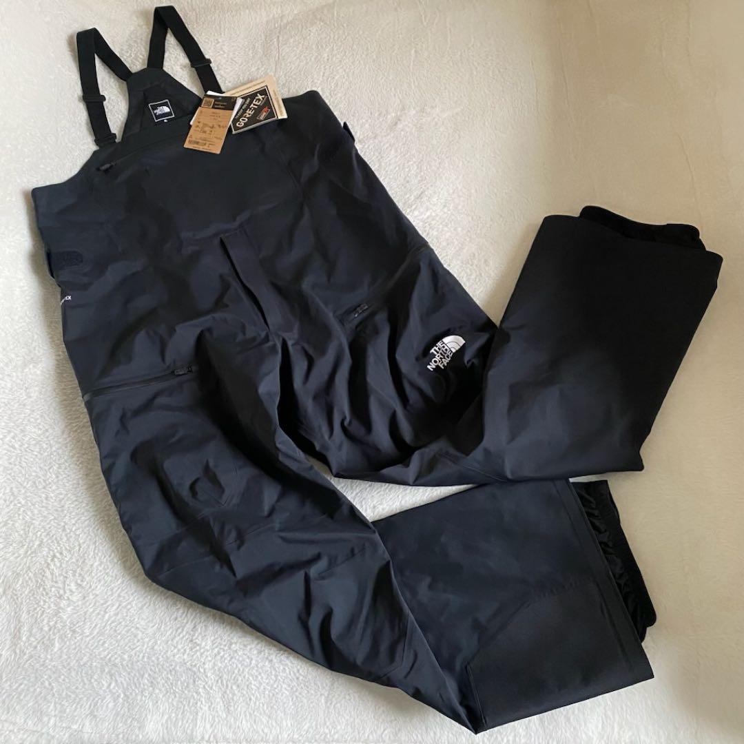 新品THE NORTH FACE ゴアテックス　スキー　スノボ　ビブ　黒　XL