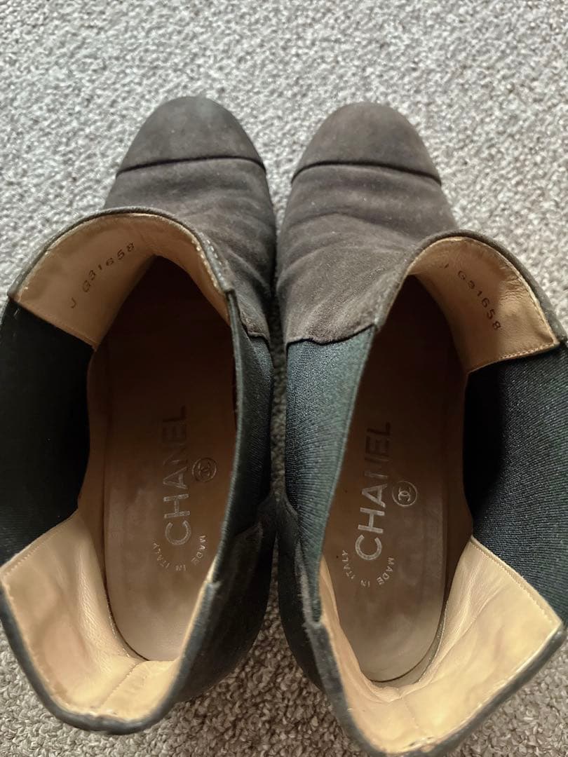 CHANEL バックスキン？スエード？ショートブーツYOKOCHAN PRADA