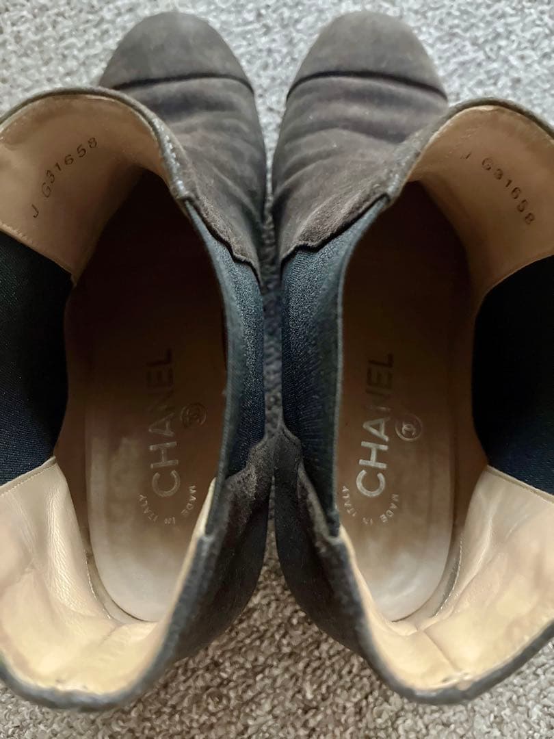 CHANEL バックスキン？スエード？ショートブーツYOKOCHAN PRADA