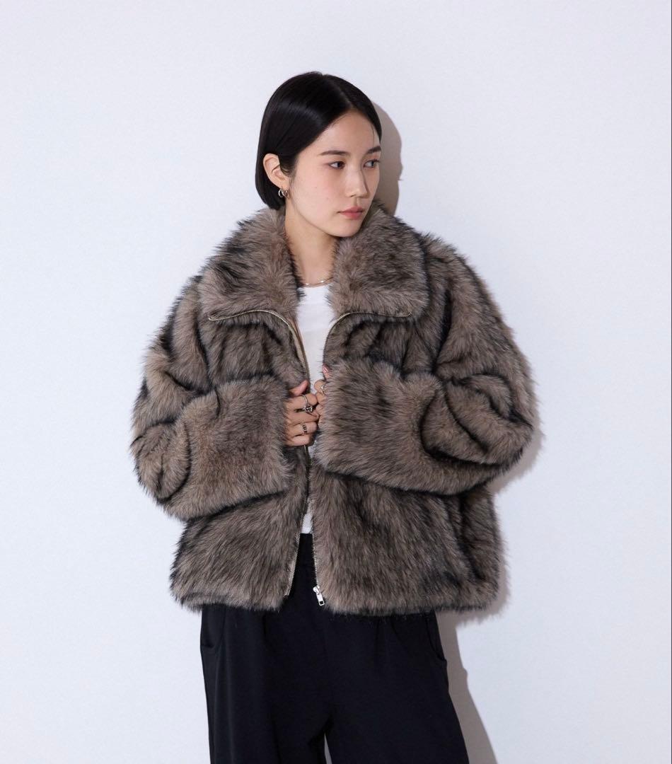 jeanasis MIXカラーファーブルゾン