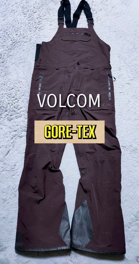 【VOLCOM ボルコム】ビブパンツ スノーボードウェアパンツ ゴアテックス