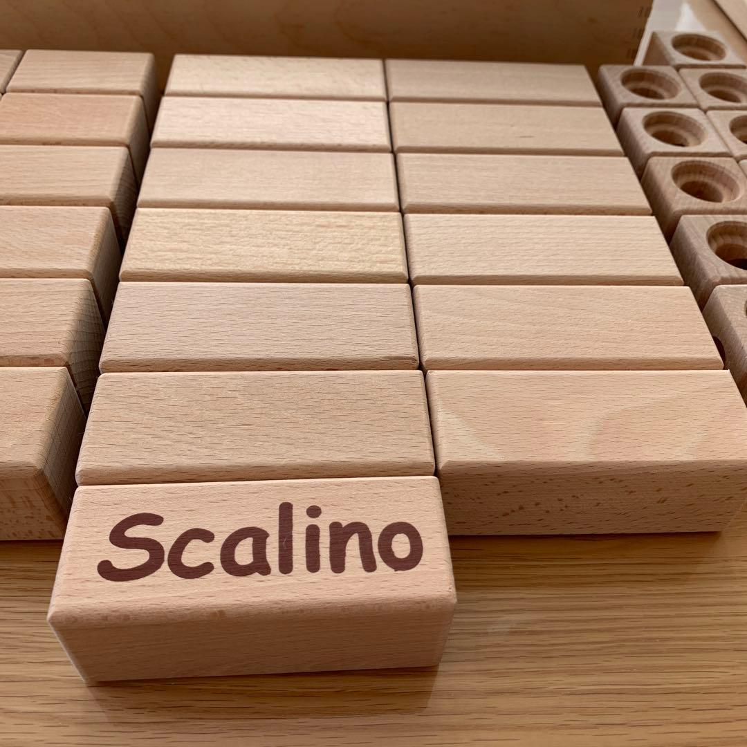 極美品Scalino 2＊全52パーツ＊木製 知育玩具＊ビー玉12個＊長パーツ多