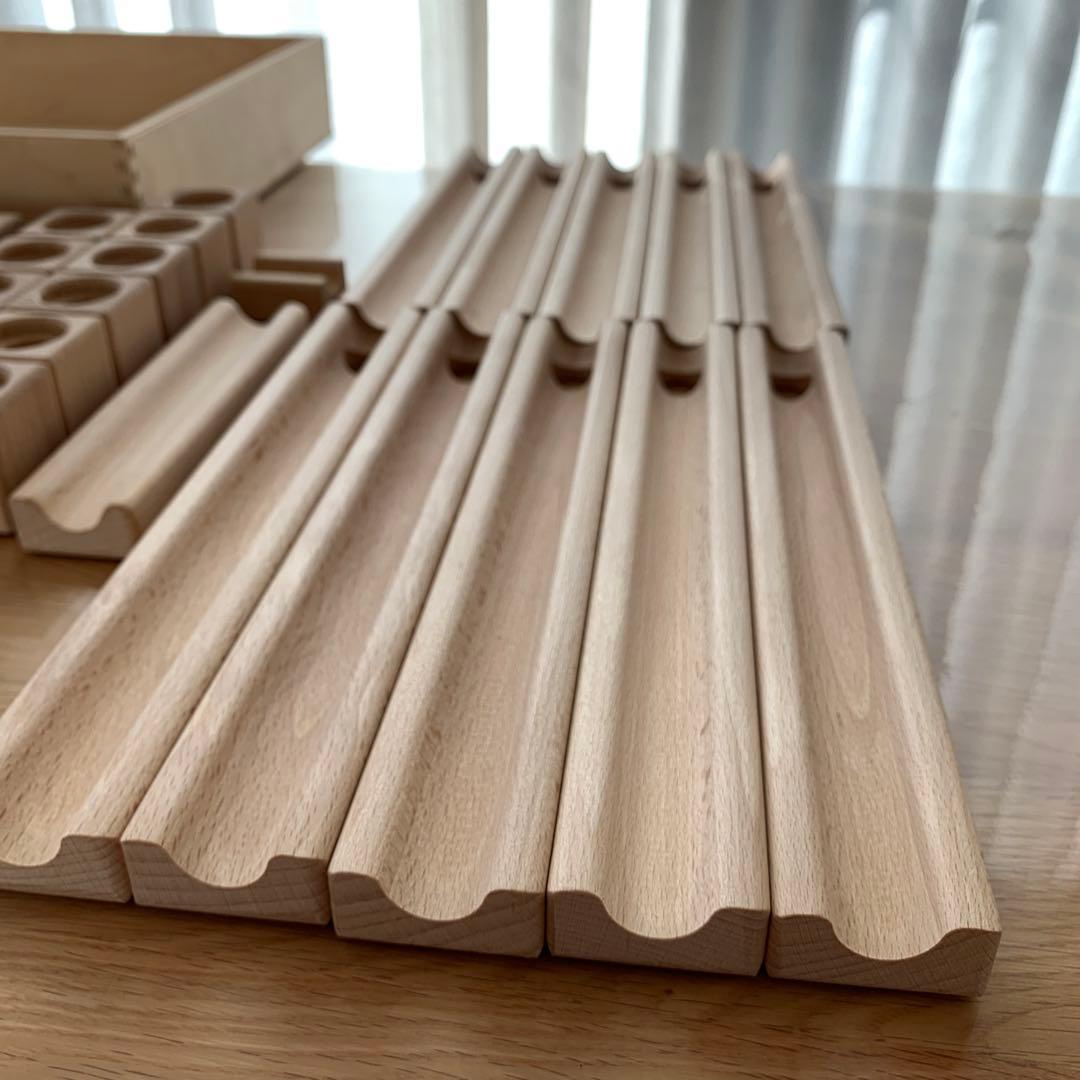 極美品Scalino 2＊全52パーツ＊木製 知育玩具＊ビー玉12個＊長パーツ多