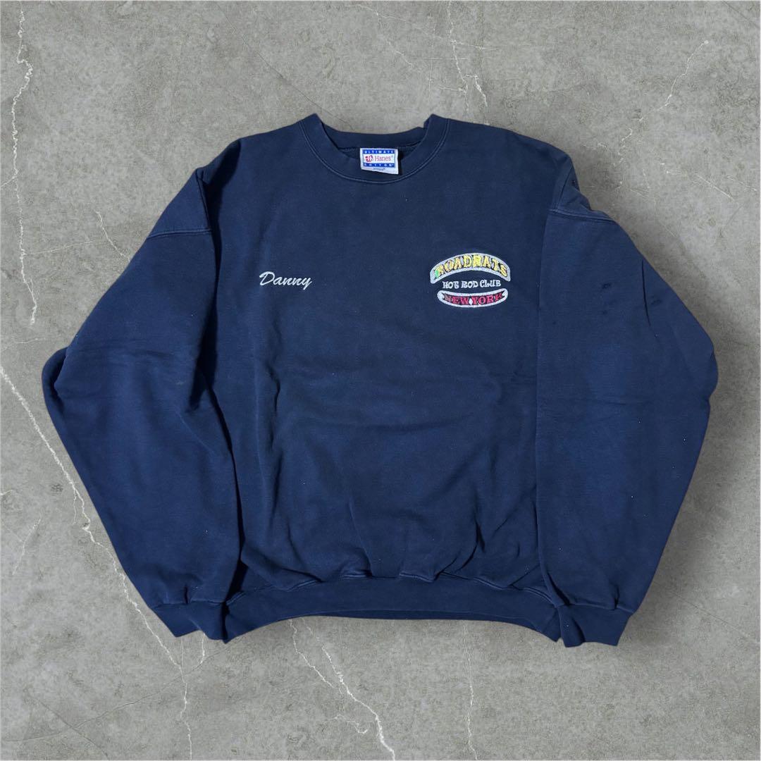 ROADRATS ホットロッドクラブ 刺繍スウェット　ヘインズ　Hanes