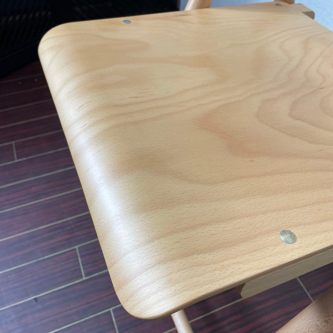 廃盤人気商品 無印 ビーチ フォールディングチェア 折り畳みチェア 木製 板座