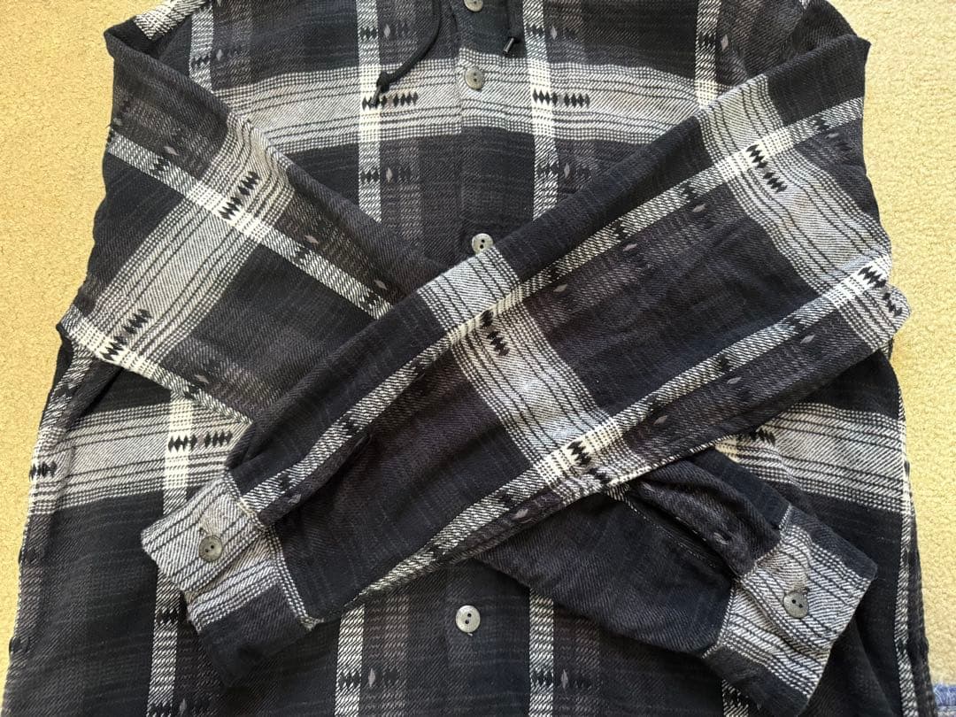 SUPREME フード付きチェックシャツ