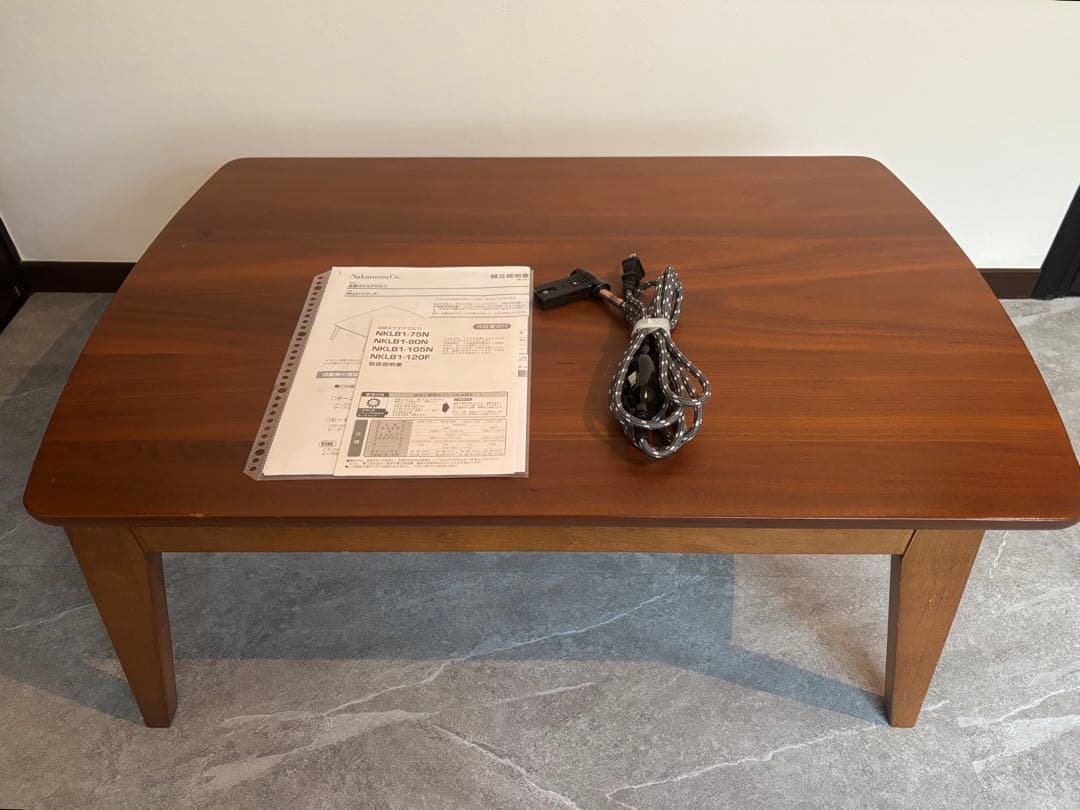 ここうず　北欧スクエアこたつ　ナカムラ　NKLB1シリーズ　ウォルナット