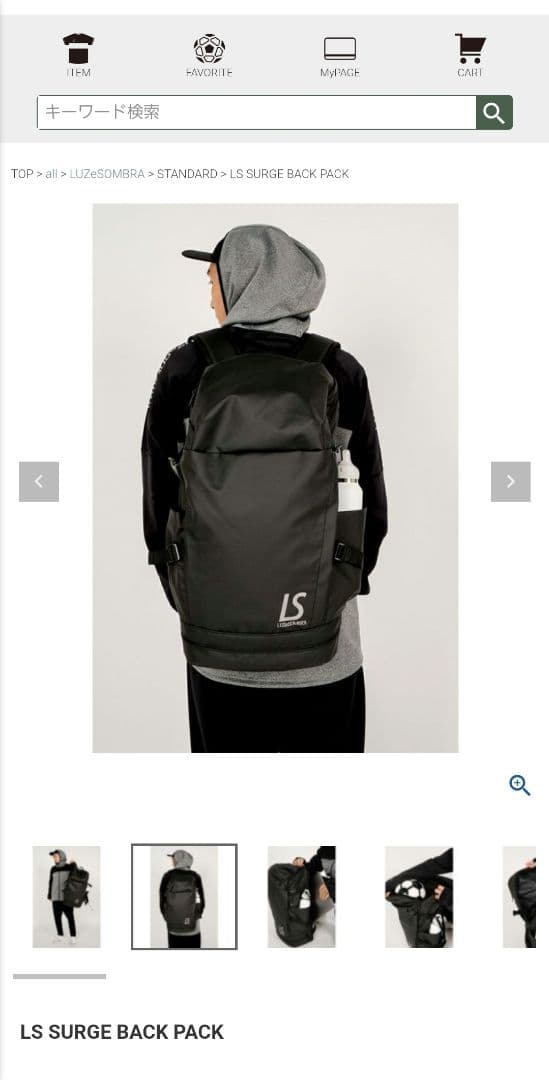 LUZeSOMBRA ルースイソンブラ　リュック　バックパック