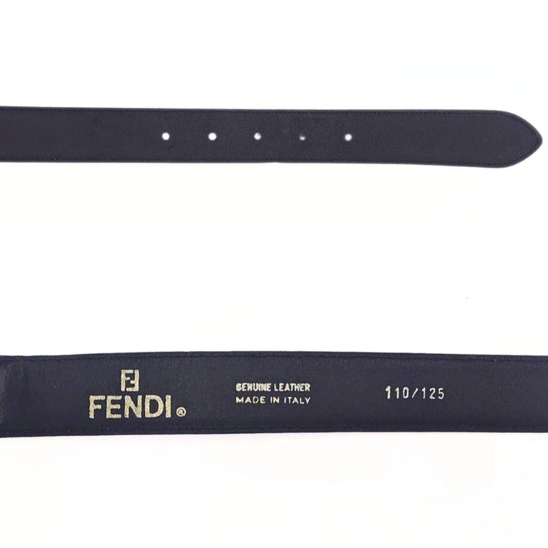 FENDI フェンディ レザーベルト 110/125 メンズ ゴールド金具