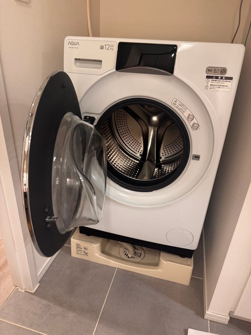 AQUA ドラム式洗濯乾燥機 12kg/6kg AQW-SD12P-L