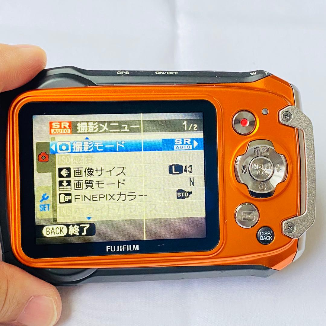 富士フイルム FinePix XP150 オレンジ デジカメ 中古 動作確認済み