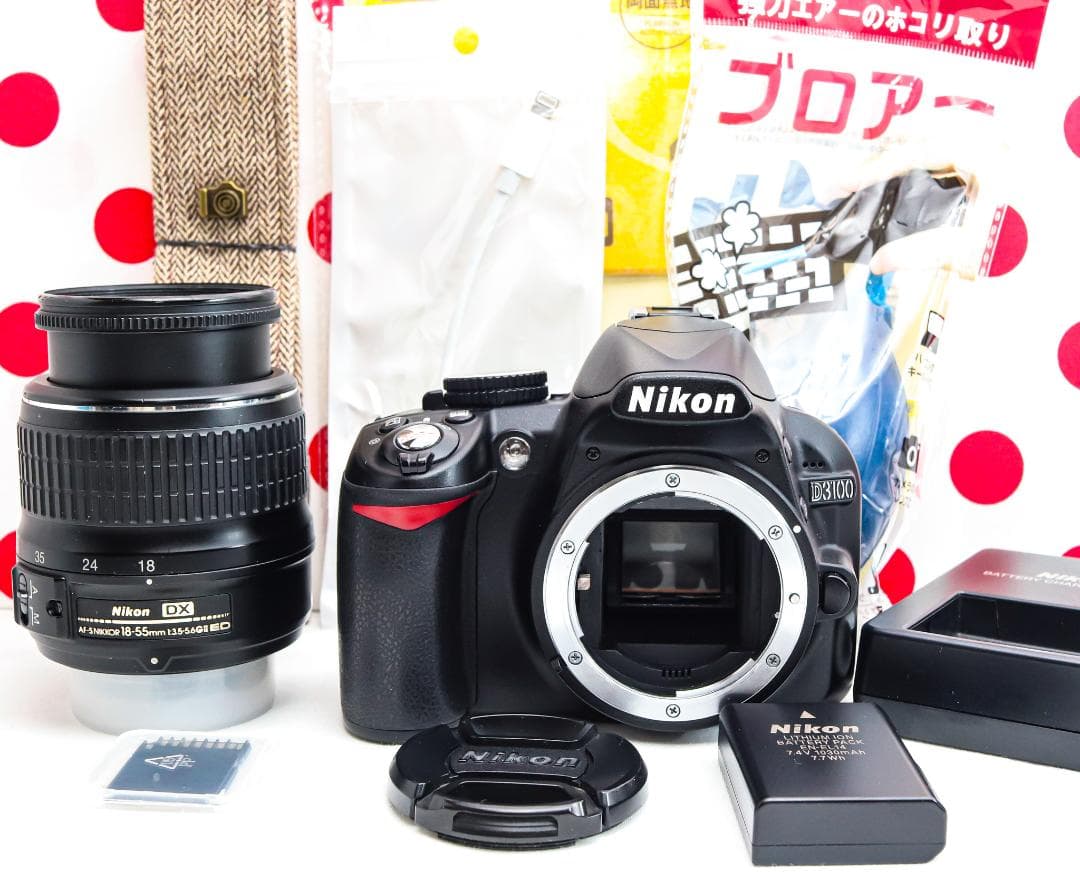 ニコン Nikon D3100❤スマホに転送❤人気機種❤小型軽量一眼レフ❤