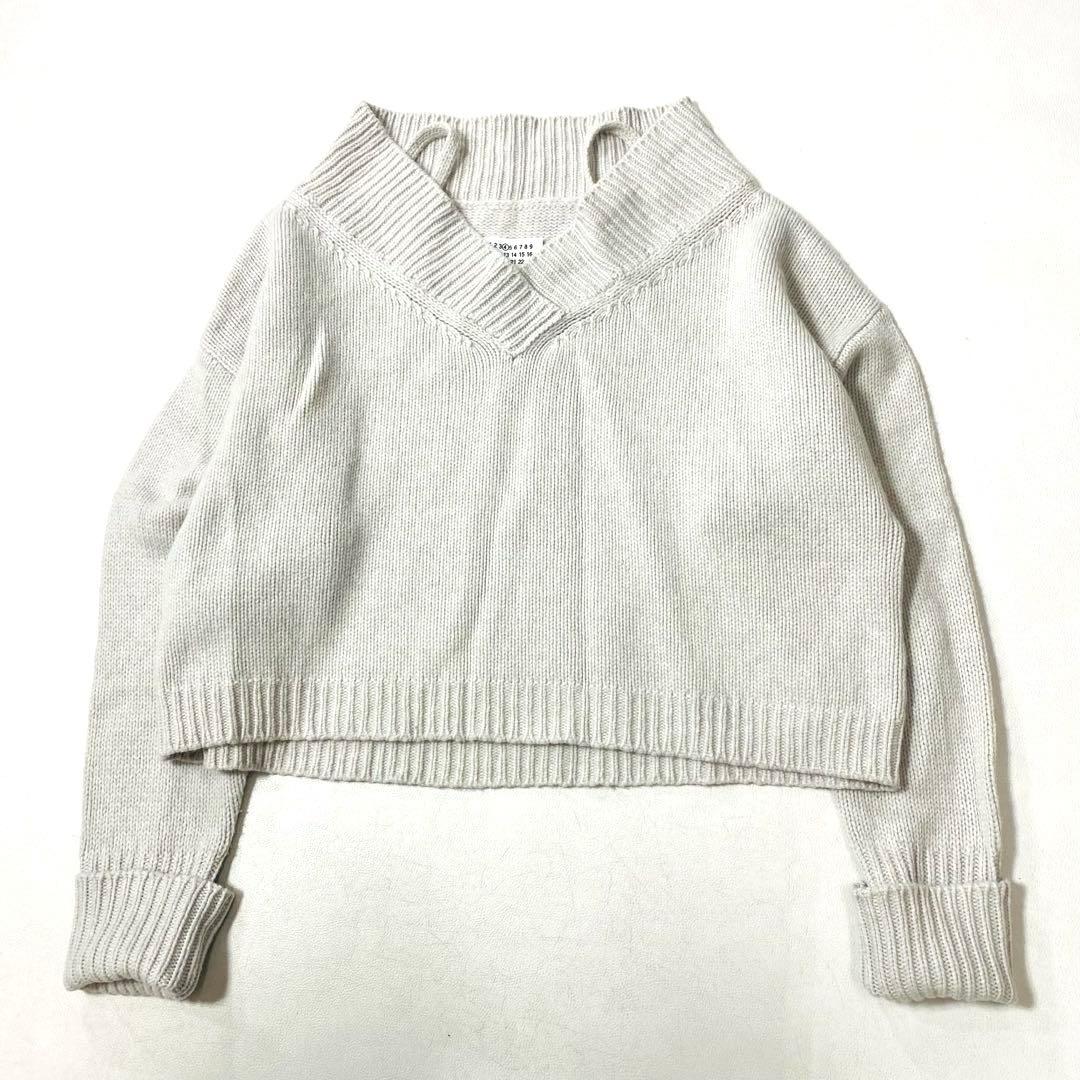 Maison Martin Margiela カシミヤ混 Vネックニット
