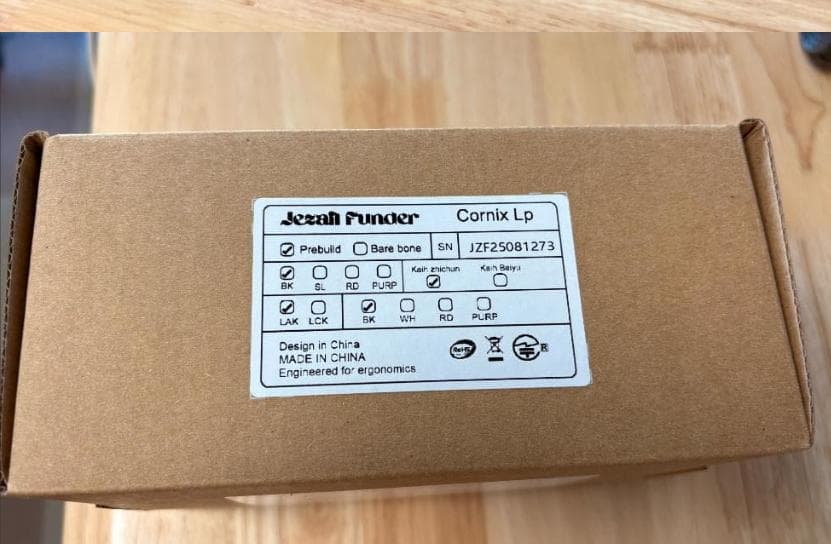 【美品】JezailFunder Cornix LP ブラック