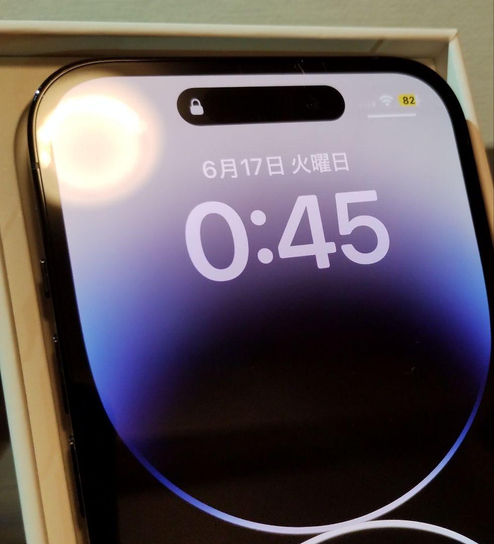 ★純正電池100％★iPhone 14 Pro 128GB SIMフリー 展示品