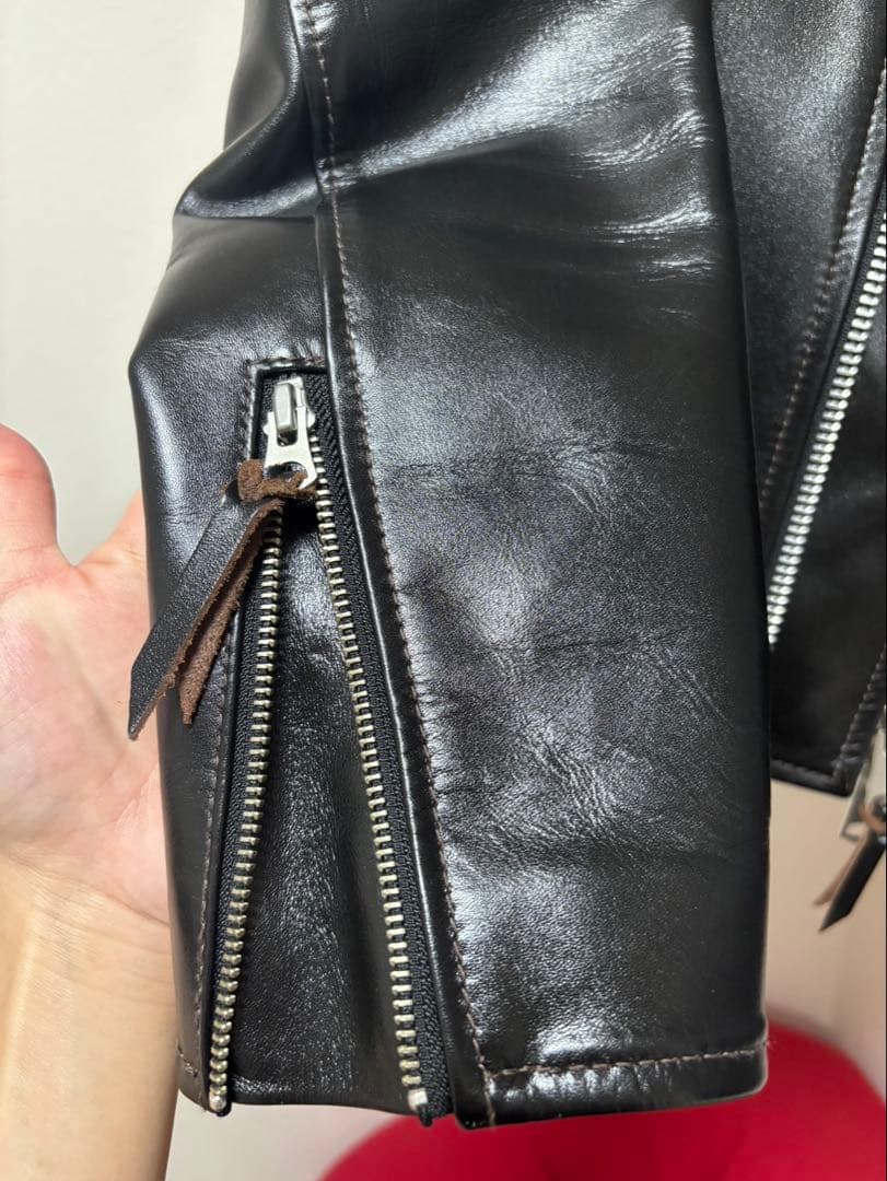 Y2 LEATHER ブラック レザーシングルライダース【美品】