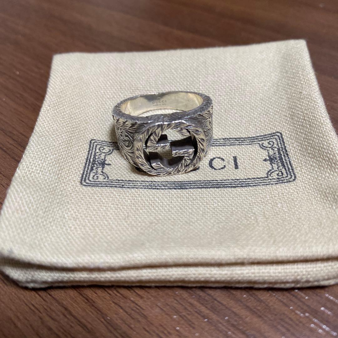 GUCCI シルバー ロゴリング・ネックレスセット