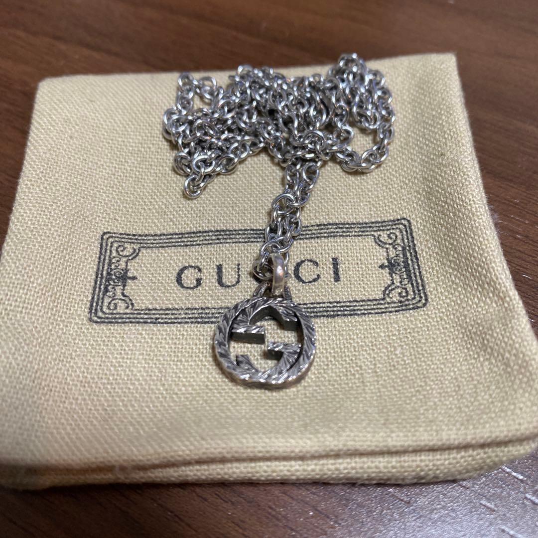 GUCCI シルバー ロゴリング・ネックレスセット