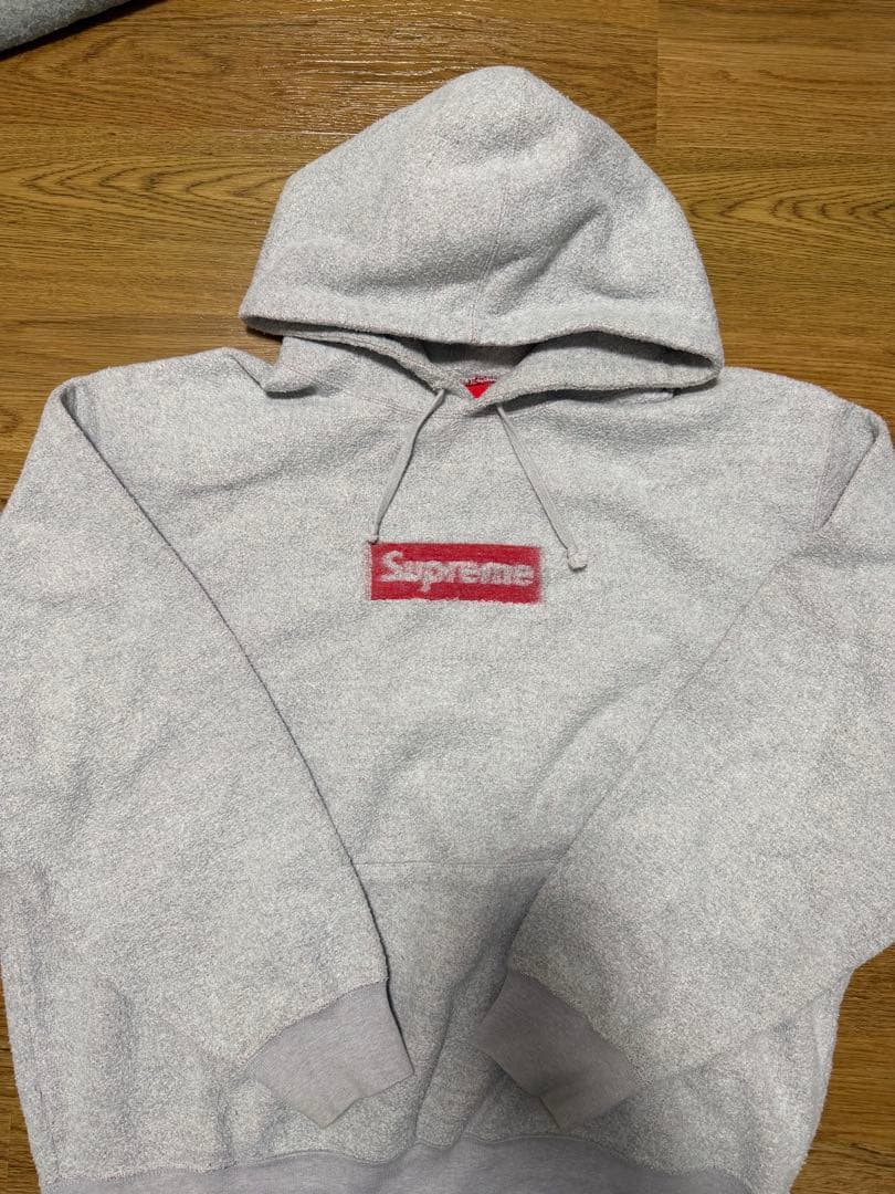 Supreme グレー フーディ Large