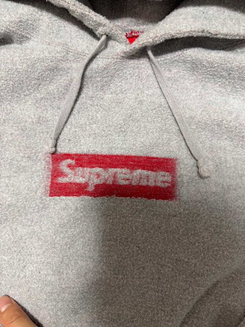 Supreme グレー フーディ Large