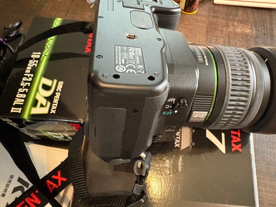 PENTAX K-7 デジタル一眼レフカメラ、レンズ付き、撮影枚数1516枚