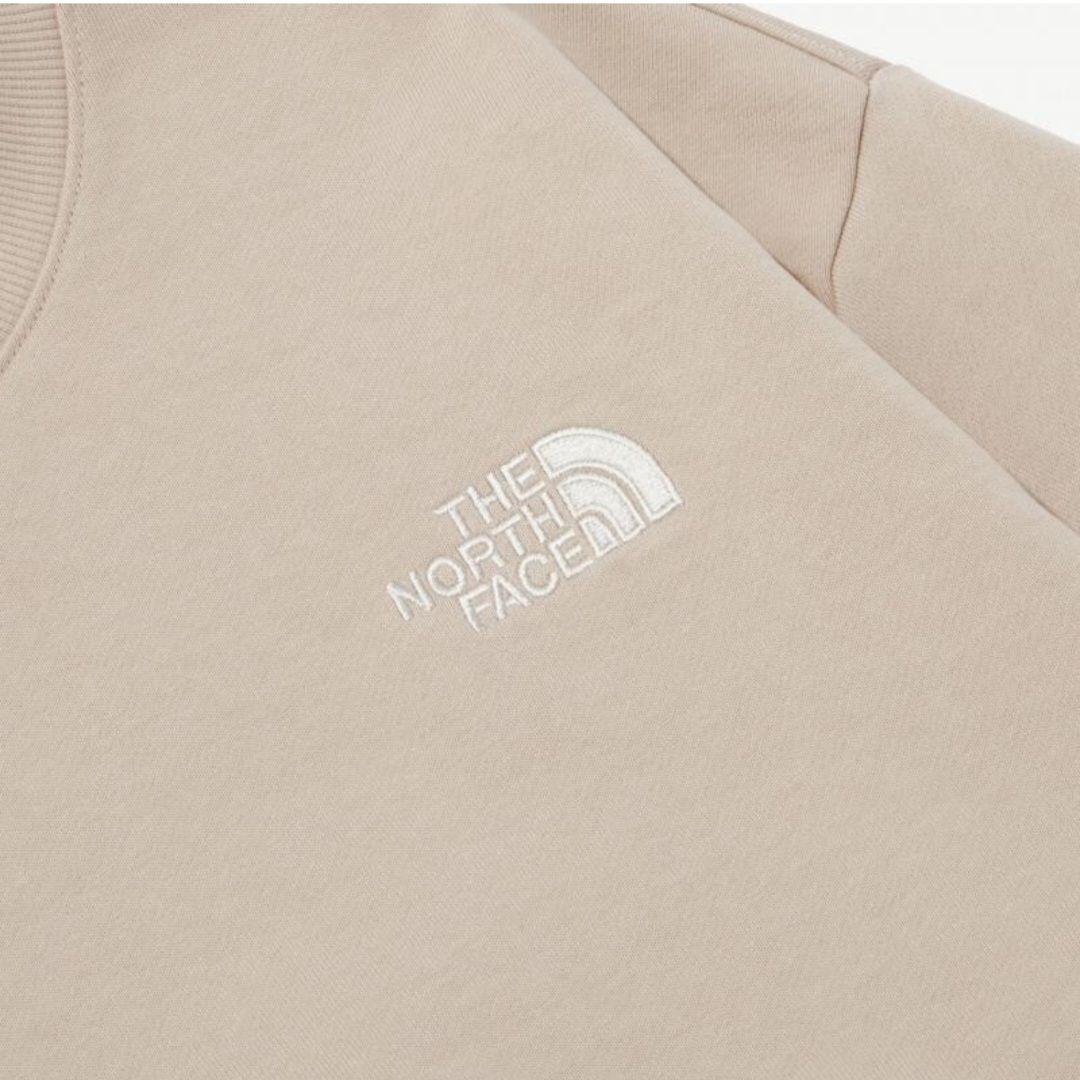 ノースフェイス　 スウェット トレーナー L 韓国　ベージュ　ブラウン　メンズ