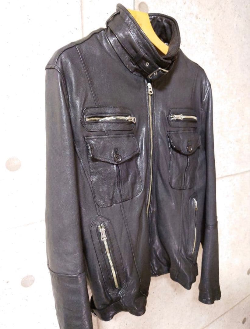 せ*様 【美品】TORNADO MART ゴートレザーシングルライダース