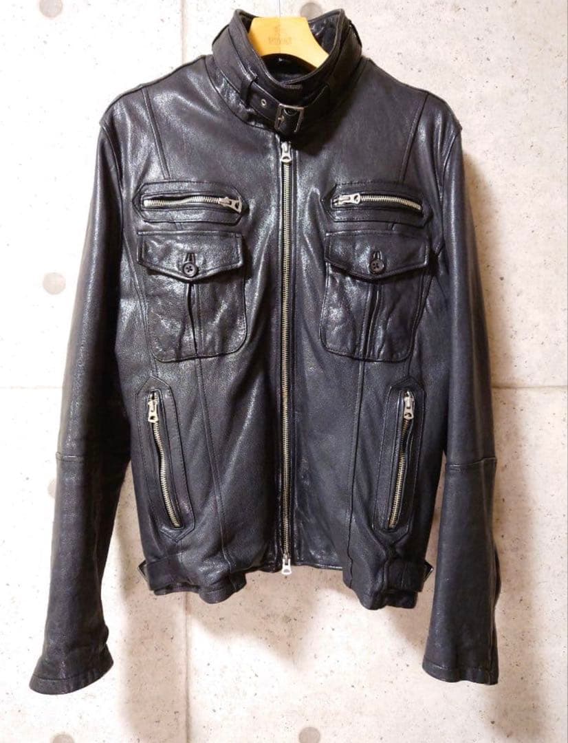 せ*様 【美品】TORNADO MART ゴートレザーシングルライダース