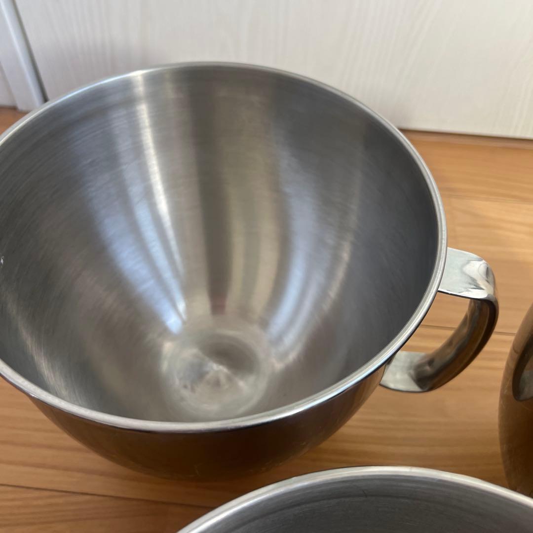 KitchenAid ステンレススチール ボウル 5QT 3個