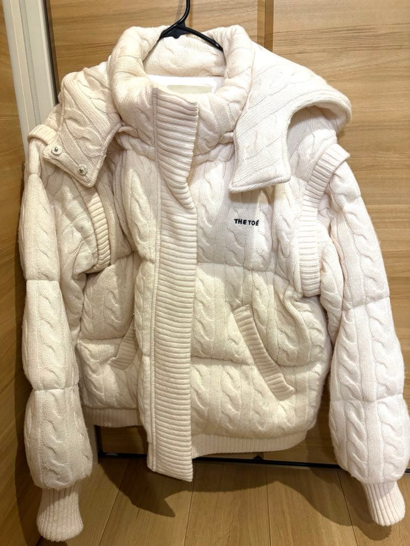 【☆ミさん専用】thetoe Shard Knit Down White