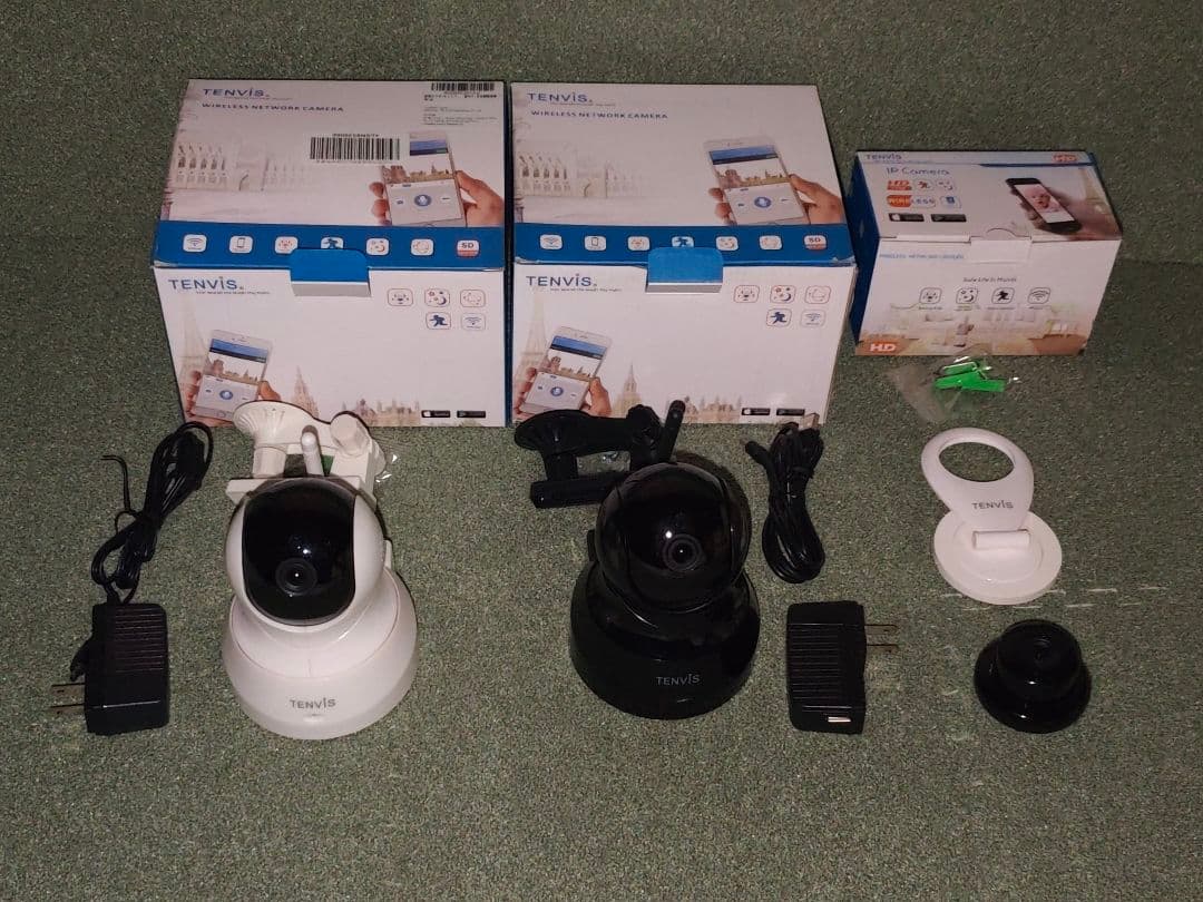 TENVISカメラ3個セット